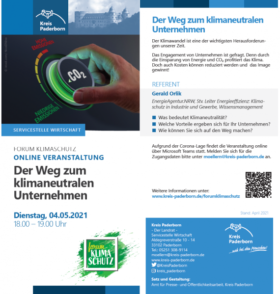 Flyer - Der Weg zum klimaneutralen Unternehmen